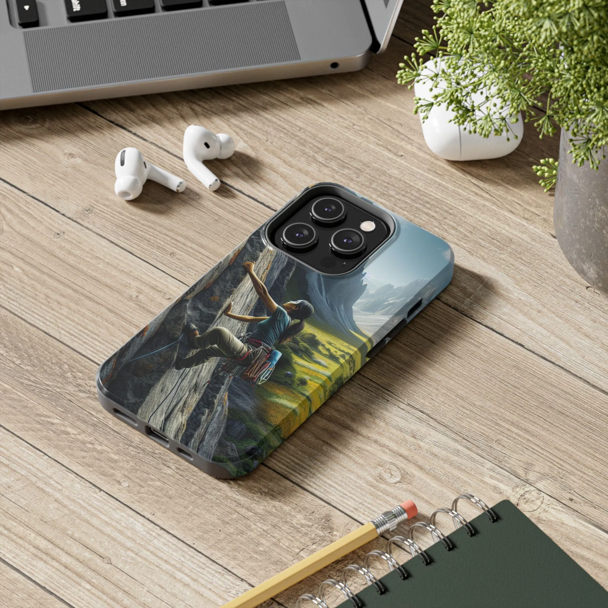 Rock Climbing Elation!  Tough Phone Cases