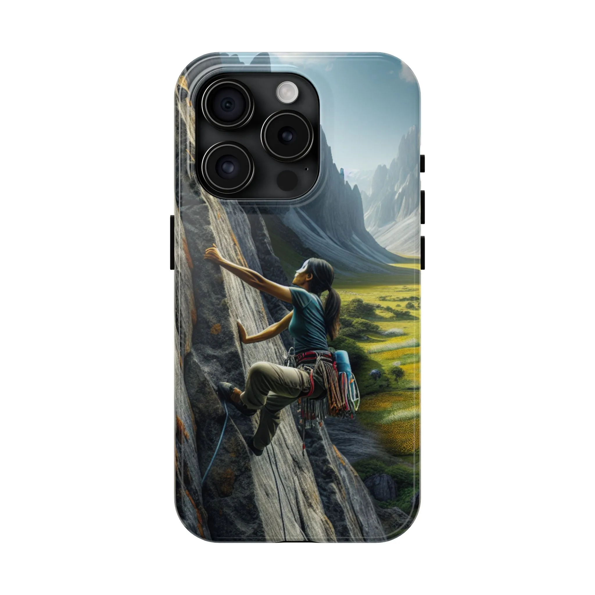 Rock Climbing Elation!  Tough Phone Cases