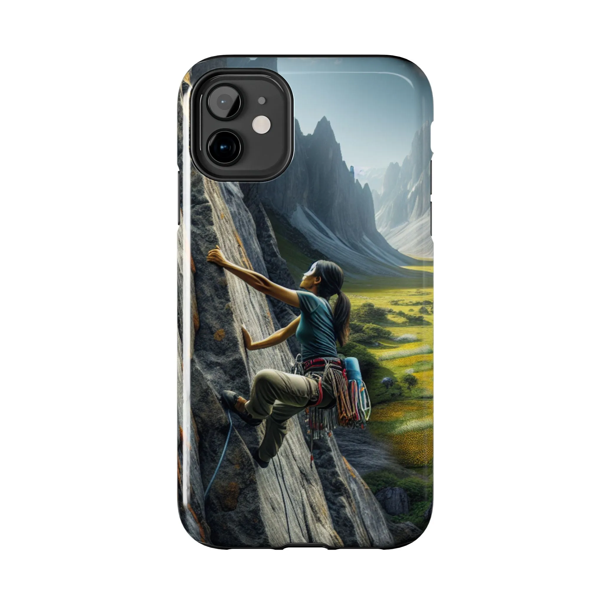 Rock Climbing Elation!  Tough Phone Cases