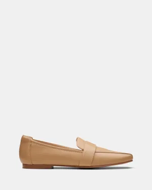 Seren Flat Camel Leather