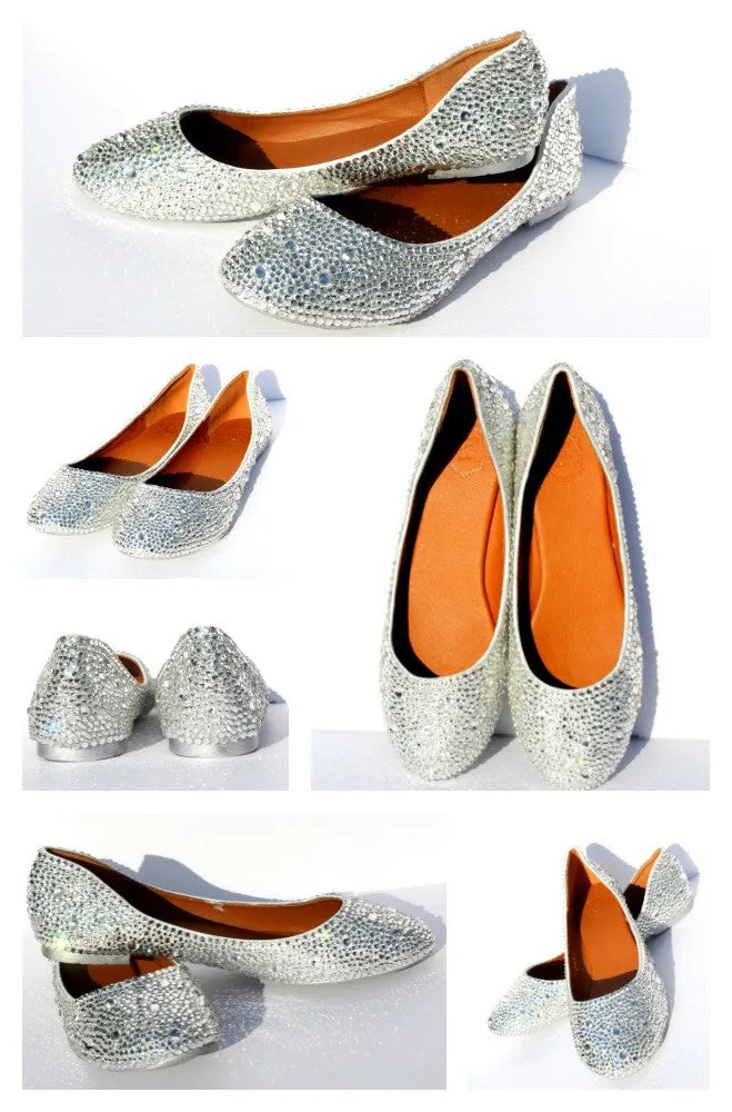 Sparkling Crystal Bridal Ballet Flats