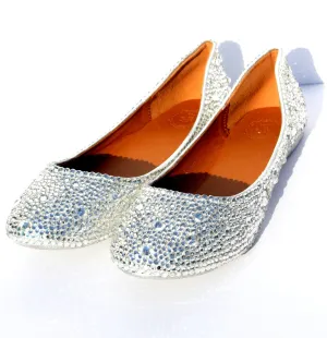 Sparkling Crystal Bridal Ballet Flats