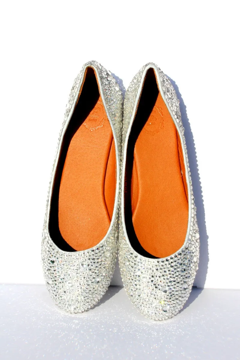 Sparkling Crystal Bridal Ballet Flats