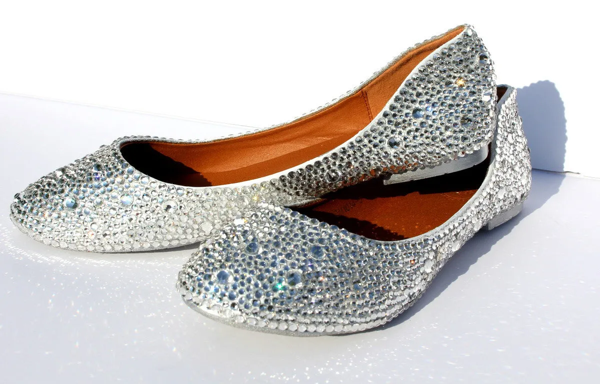 Sparkling Crystal Bridal Ballet Flats