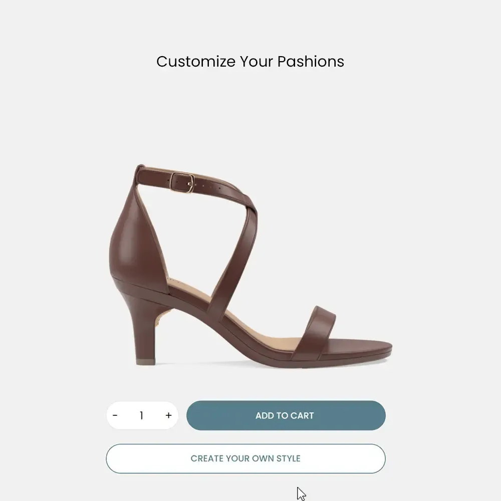 The Sandal - Walnut Leather   Stiletto Heel Kit 3 Walnut - FINAL SALE