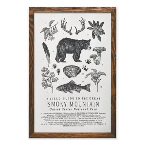 The Wild Wander Smoky Mountains National Park Field Guide Print (11x17)