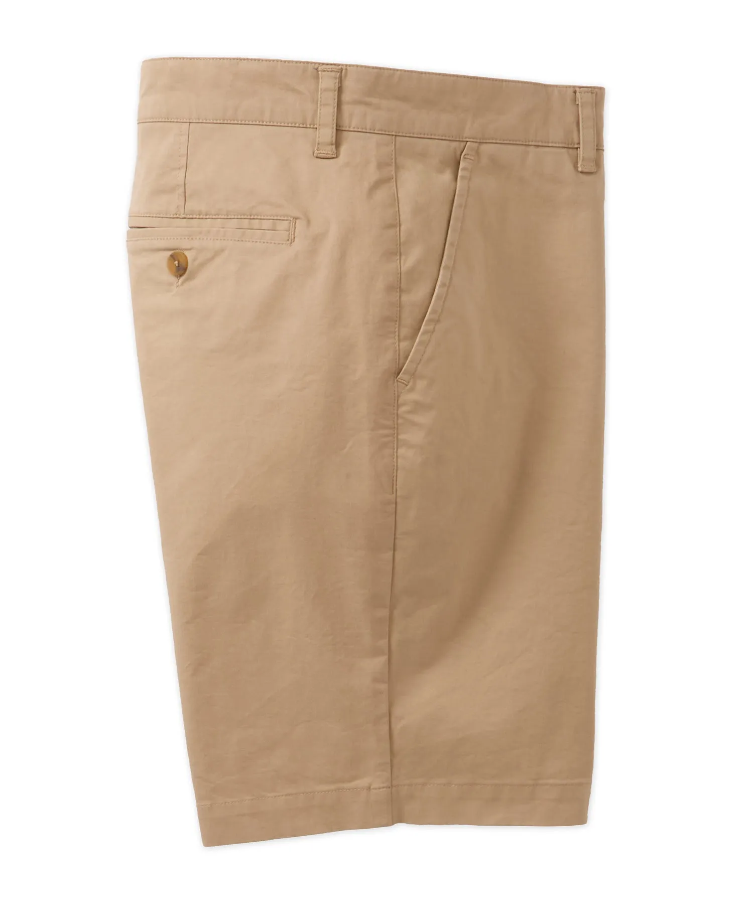 Twill Flat-Front Shorts