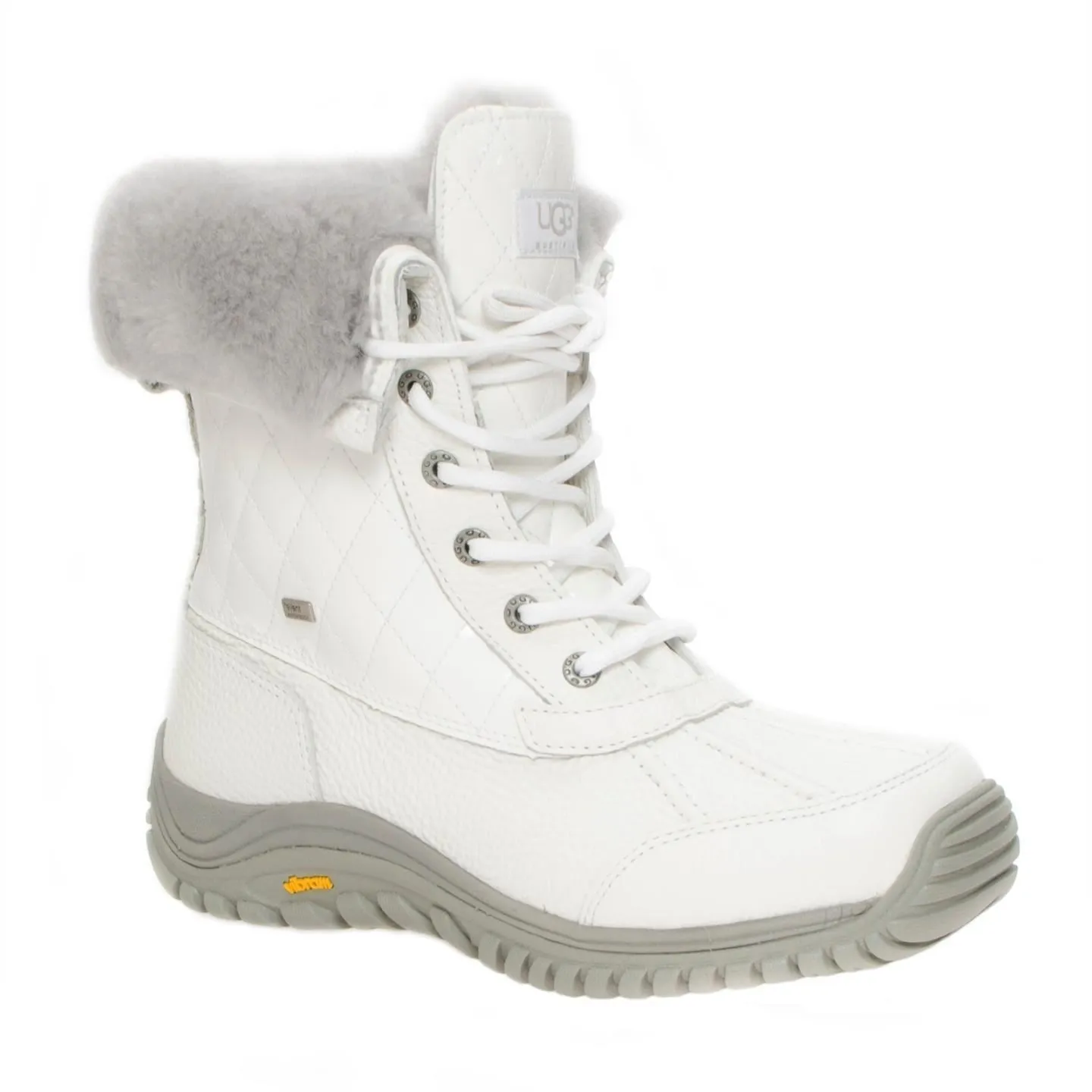 UGG Adirondack Quilted White Boots