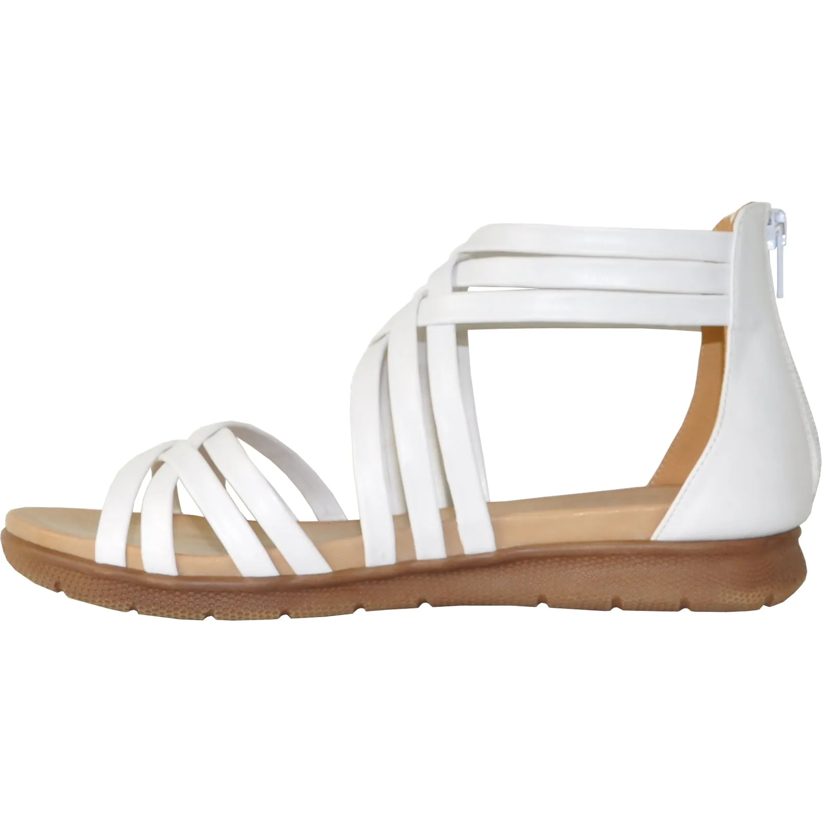 VANGELO Women Sandal FIONA Flat Sandal White