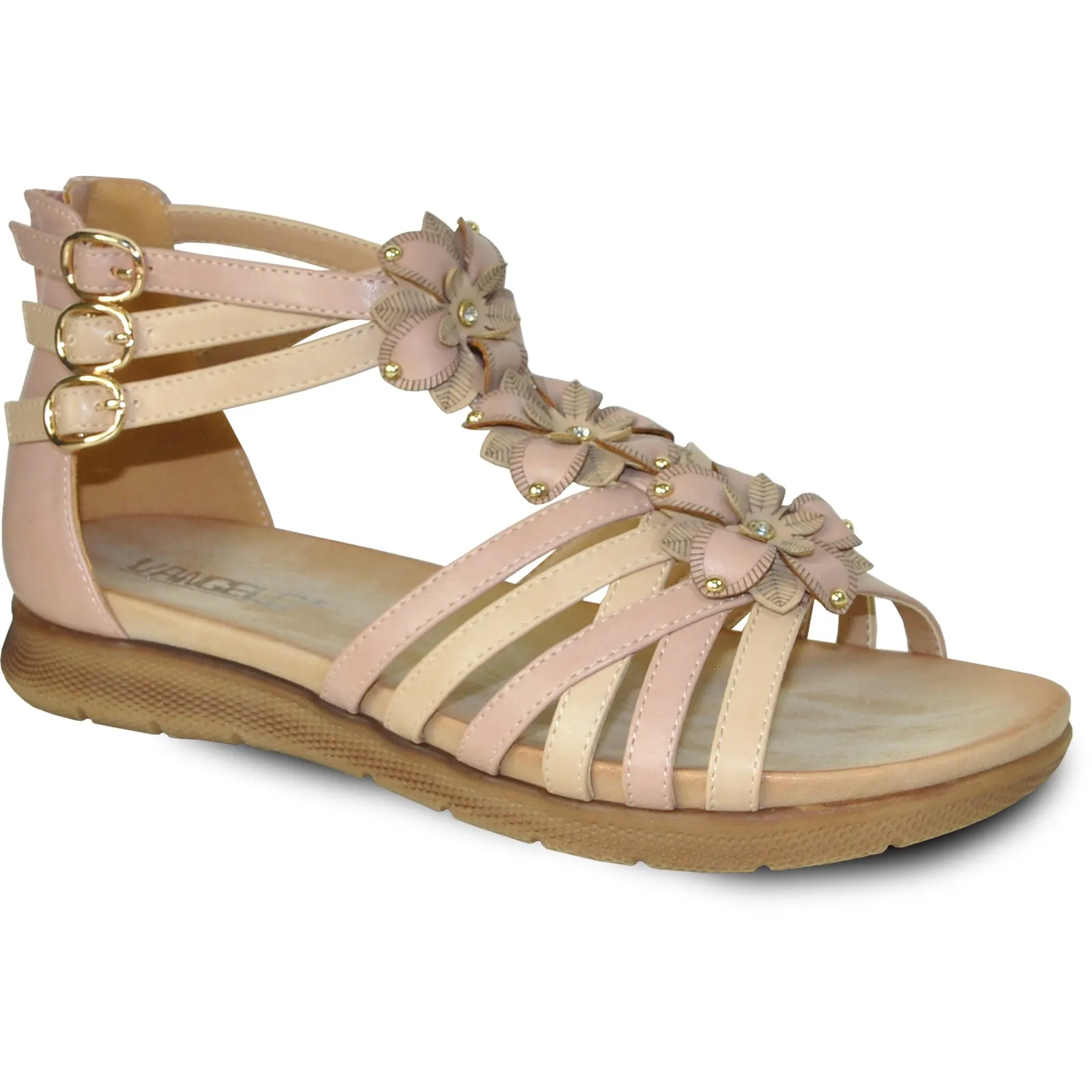 VANGELO Women Sandal LILA Flat Sandal Pink