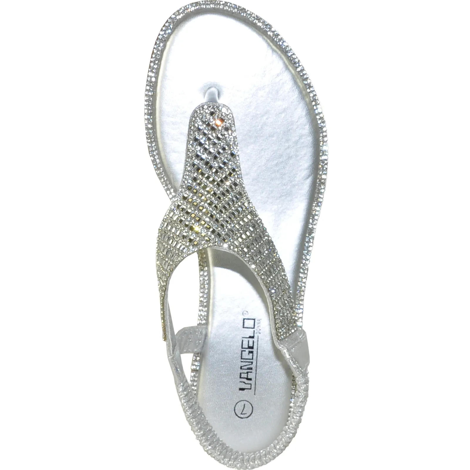 VANGELO Women Sandal ROBERTA-1 Flat Sandal Silver