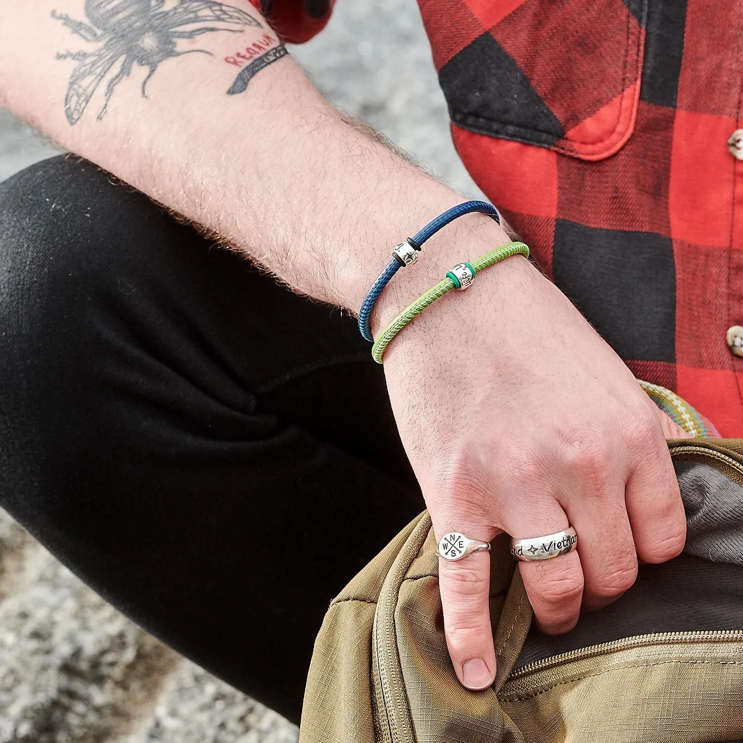 Wanderlust Silver & Italian Leather Bracelet