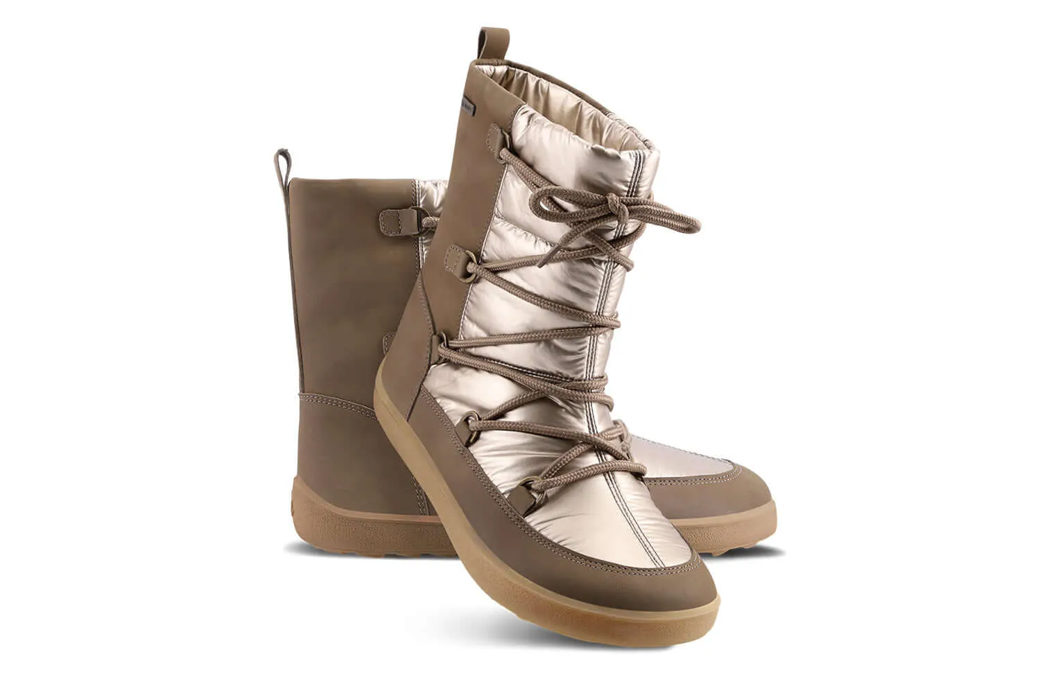 Winter Barefoot Boots Be Lenka Snowfox Woman - Champagne & Brown