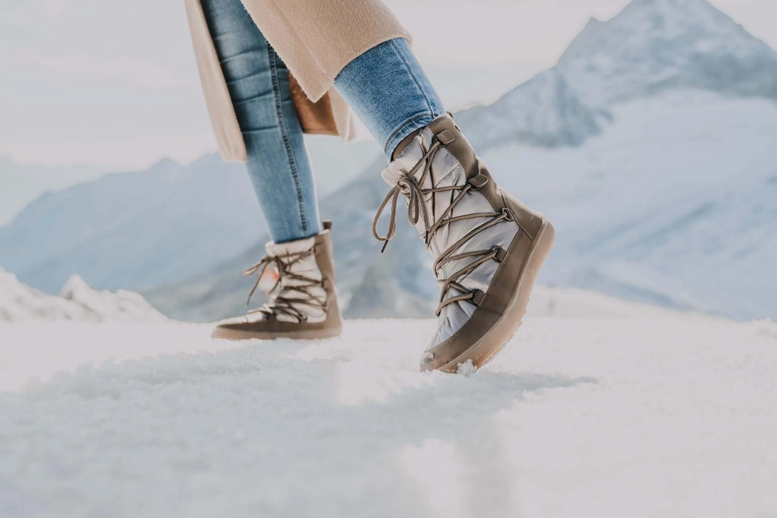 Winter Barefoot Boots Be Lenka Snowfox Woman - Champagne & Brown