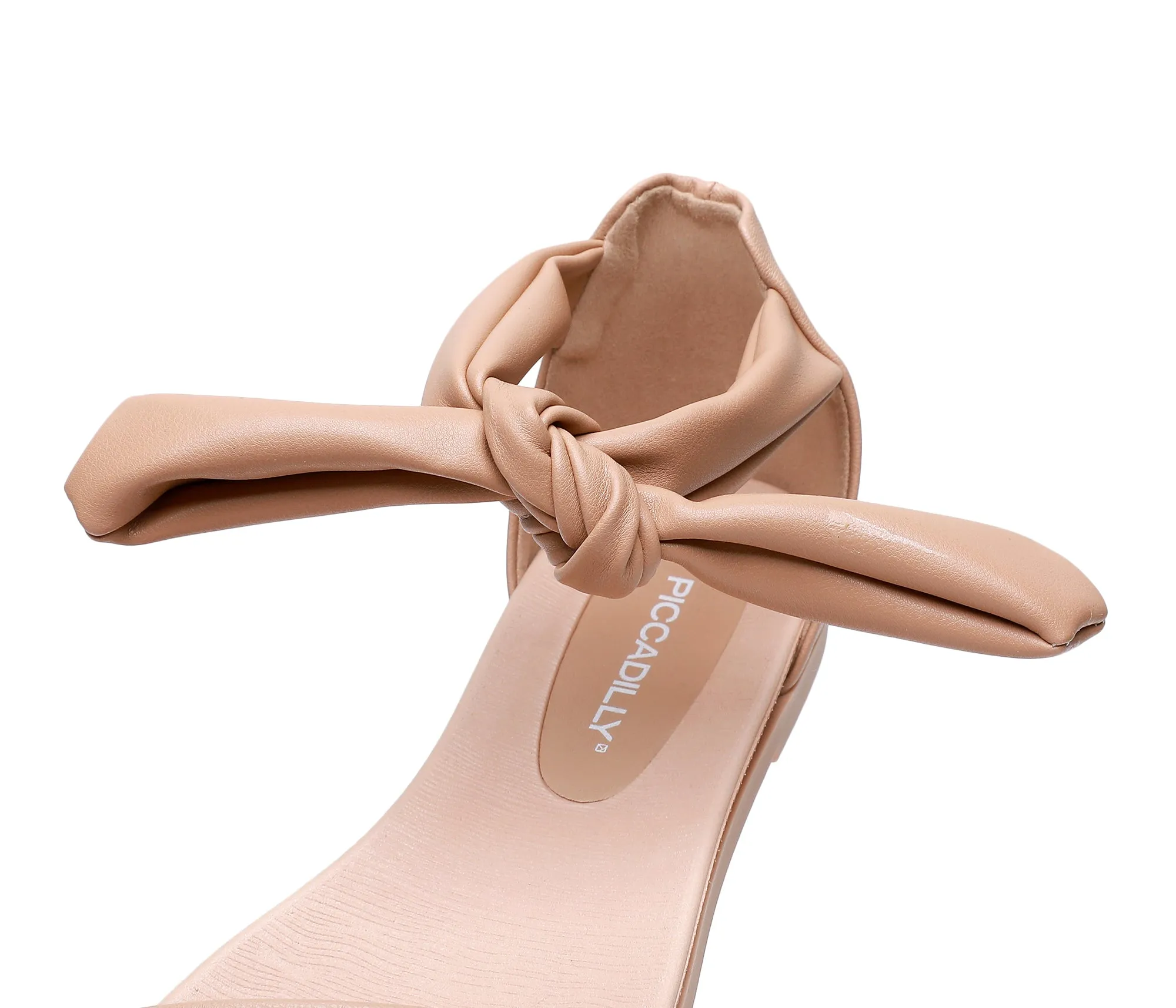 Wrapped Around Flat Sandals - Nude (418.059)